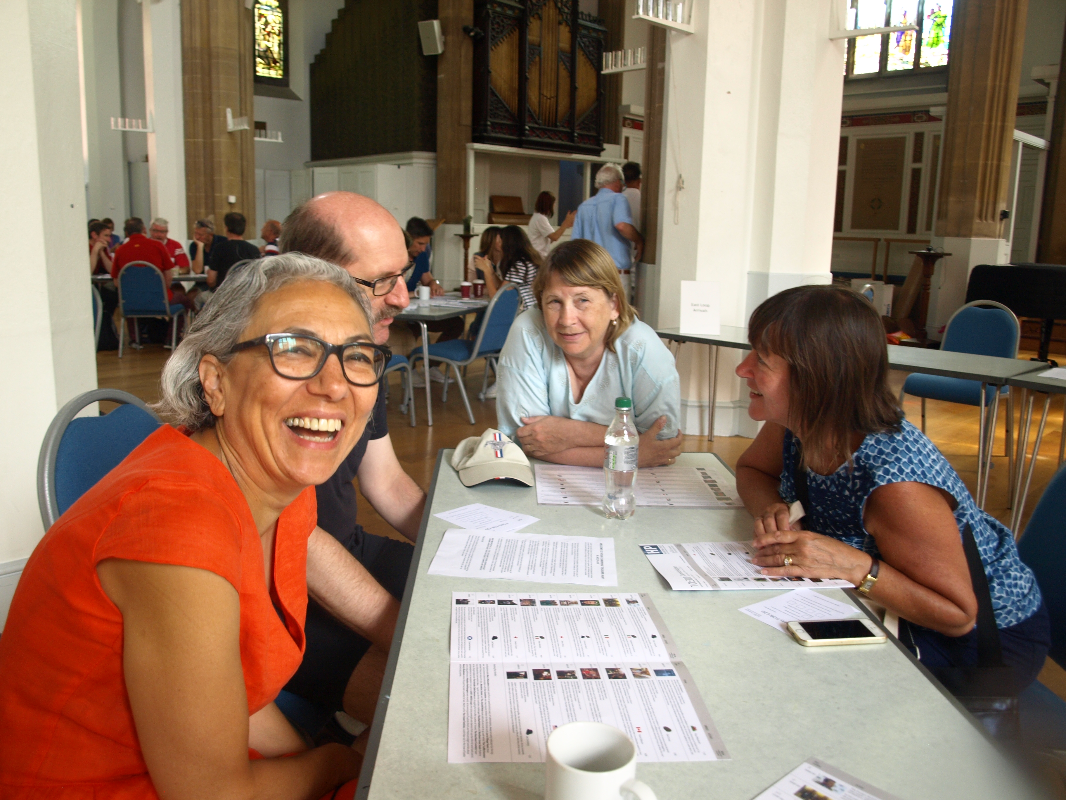 Teams in good spirits before they set off