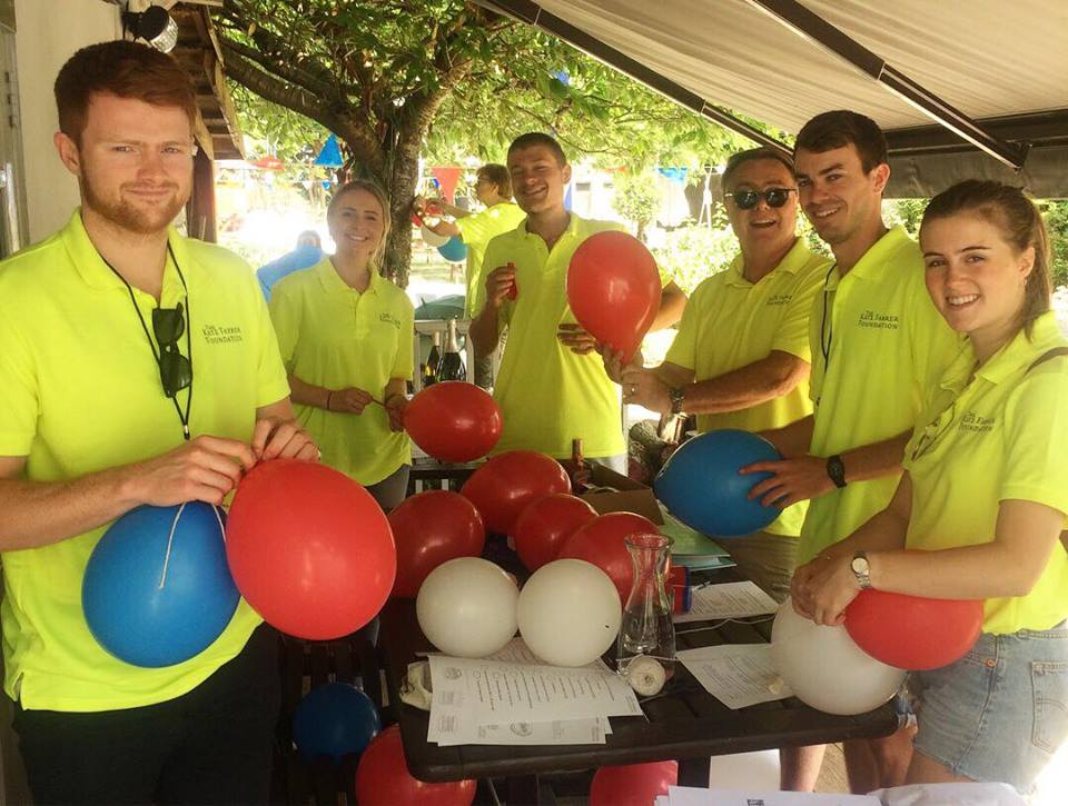 KFF Volunteers prep the Bastille Day theme...